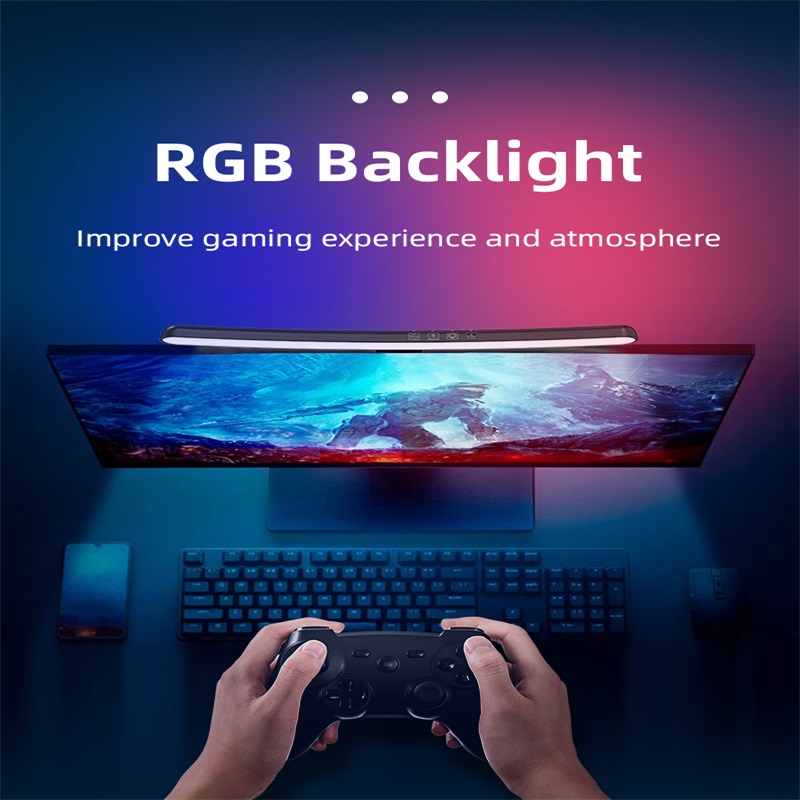 Curved LED Monitor Light Bar R - No Rgb Gaming Pc ulasan dan harga