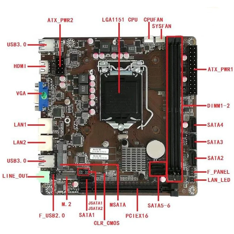 B365 Mini-ITX Motherboard LGA  - Pc Gaming Intel Core I5 ulasan dan harga