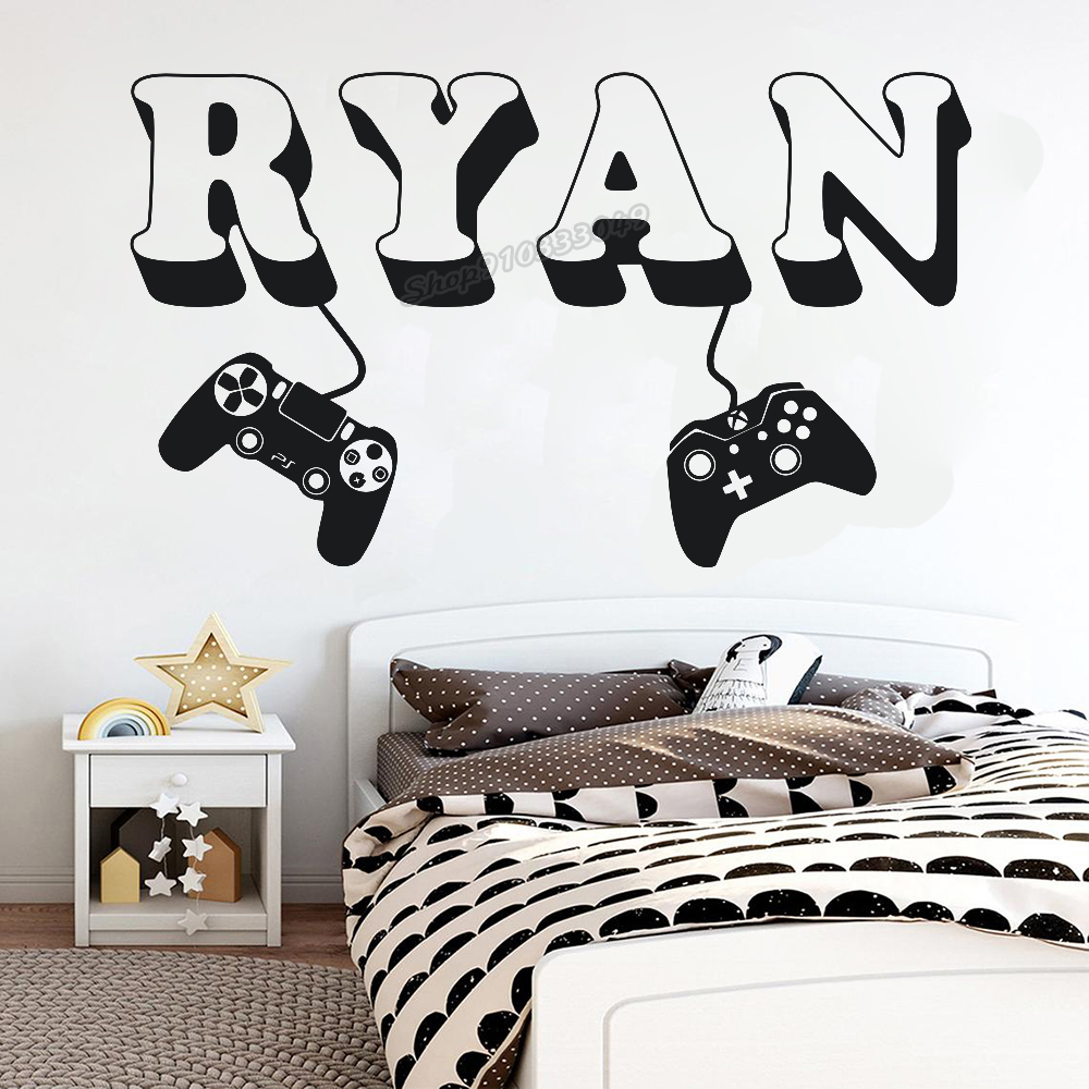 Gamer wall Sticker Custom Name - Pc Gaming Quotes ulasan dan harga